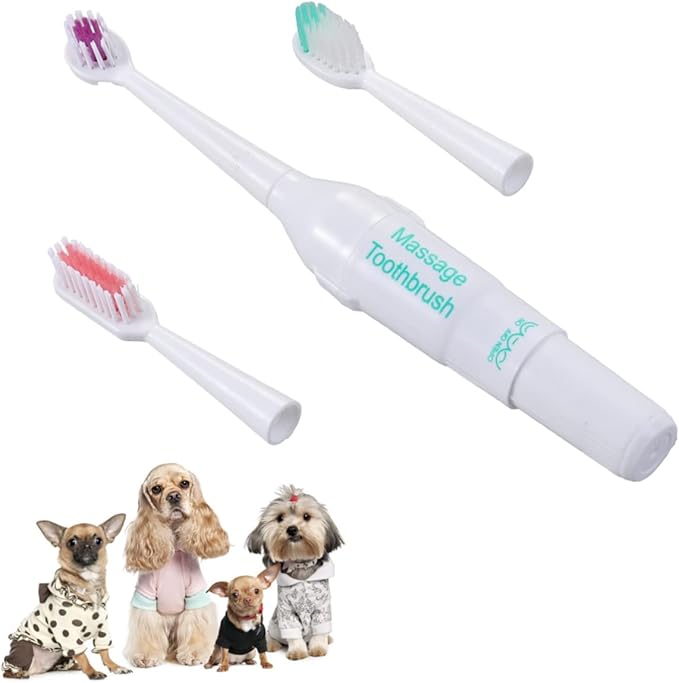 Mipcase Puppy Toothbrush 3pc Toothbrush Automatic Toothbrush Tooth Brush for Dogs Electric Doggy Toothpaste Electrical Toothbrush Electric Toothbrush The Dog Dog Electric Toothbrush