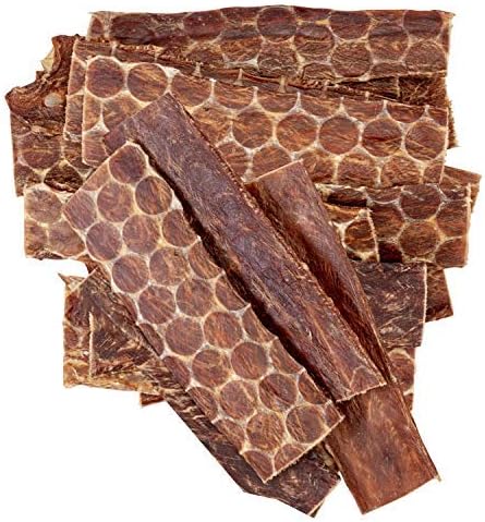 Beef Esophagus Dog Treats (6 INCHES) Grass Fed with No Added Hormone All Natural Jerky Dog Treats - Dog Chews Rich in Glucosamine & Chondroitin for Joint Health (6 Inch - 25 Count)