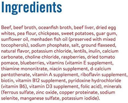 Chicken Soup for the Soul Pet Food Grain-Free Wet All Stages Dog Food, Beef & Legumes Stew, 13 Ounce Can (Pack of 12) Soy, Corn & Wheat Free, No Artificial Flavors or Preservatives