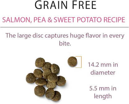 Chicken Soup for the Soul Pet Food Grain-Free Dry All Stages Dog Food, Salmon, Pea & Sweet Potato Recipe, 25 Pound Bag Soy, Corn & Wheat Free, No Artificial Flavors or Preservatives