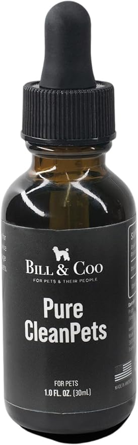 BILL & COO Pure Clean Pets Probiotics for Dogs, Inspired by CleanSlate, Immune Support Supplement Designed for Pets Environmental Toxins and Heavy Metals, Vitamin C Immunity Supplement for Pets 30ml