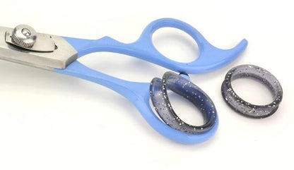 SCAREDY CUT Silent Pet Grooming Kit for Dog, Cat and all Pet Grooming - A Quiet Alternative to Electric Clippers for Sensitive Pets (Left-Handed Blue)