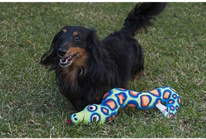 Fat Cat Incredible Strapping Yankers Dog Toy, Snake (Colors May Vary)
