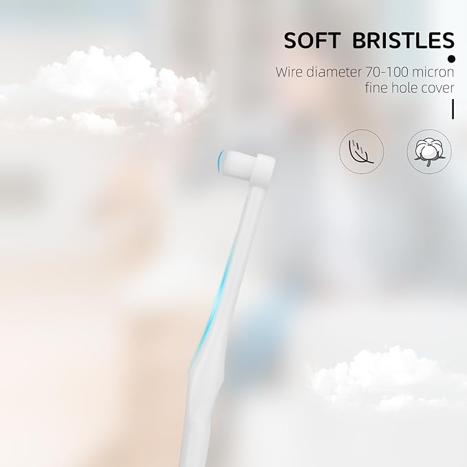 3Pcs Pet Toothbrush with Ultra Soft Nano Bristles, Dog Toothbrushes, Pet Cat Dental Care Oral Hygiene Toothbrush for Sensitive Pet Teeth Gums, Puppy Kitten Toothbrush