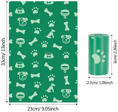 Dog Poop Bags Biodegradable Scented: Leak Proof Dog Waste Bags With 1 Dispenser, Eco-Friendly 34 Rolls Refills 25Bags/Roll Poop Bags for Dog - 850 Counts