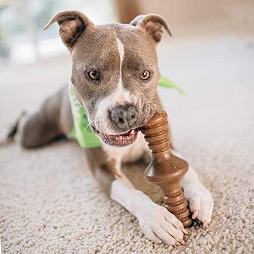 Benebone Zaggler Rolling Dog Chew Toy for Aggressive Chewers, Real Peanut, Made in USA, Large