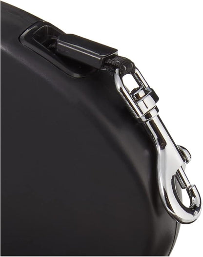 Amazon Basics Retractable Dog Leash, Small - 16ft, Black