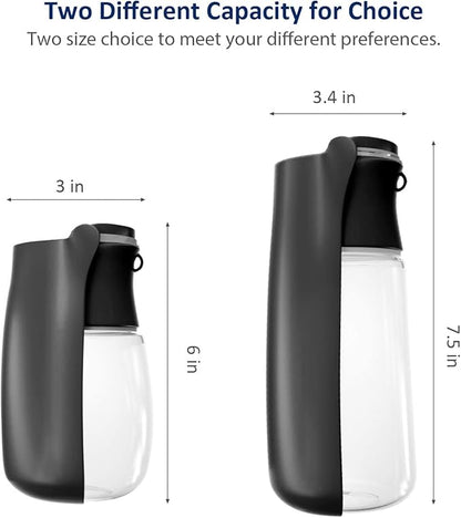 WePet Foldable Portable Dog Water Bottle Puppy Water Dispenser with Drinking Feeder, 19 OZ, High-temperature Resistant Leak Proof for Pets Outdoor Walking, Hiking, Travel, Food Grade Plastic BPA Free