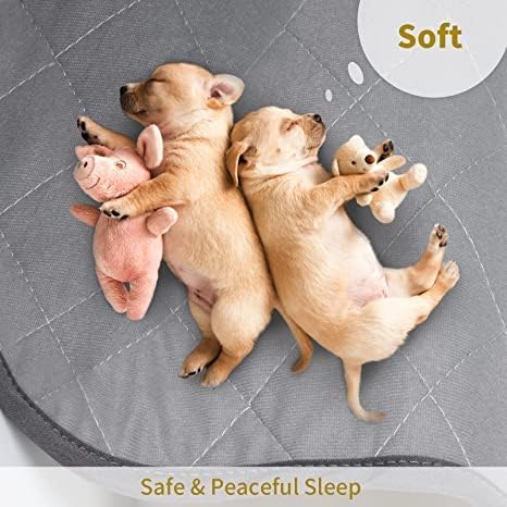Washable Puppy Dog Pee Pad, 72" X72" Extra Large, Waterproof Whelping Training Pet Mat for Playpen, Crate, Potty, Floor, Bed, Sofa and Trunk, Reusable Pee Pads for Dogs, Cats, Bunny
