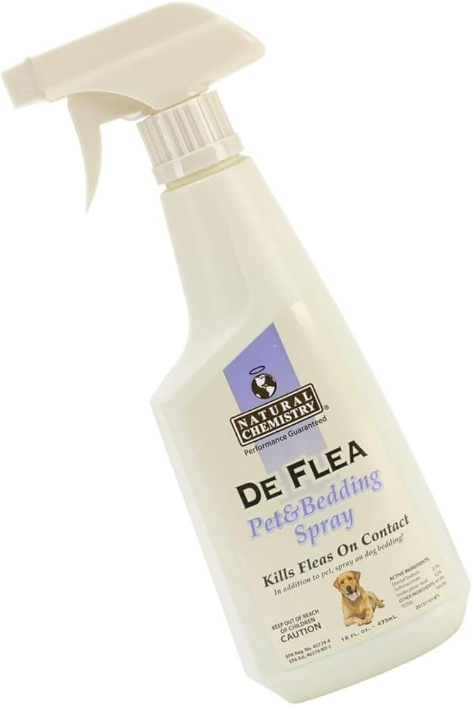 Natural Chemistry De Flea Pet and Petting Spray - 16.9 fl oz