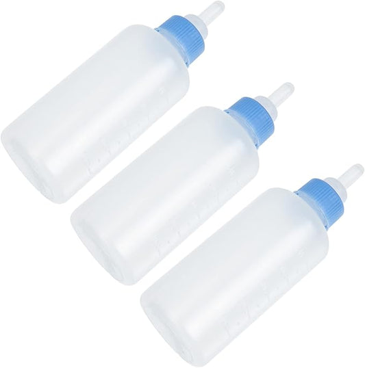Bottle 3Pcs Pet Feeding Bottle Kitten Bottles Kitten Milk Replacer Puppy Milk Feeder Milk Feeder Animal Milk Bottles Lamb Bottles for Pet Cat Dog Sheep Bottles