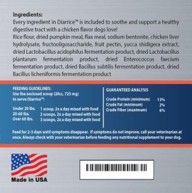 Probiotic for Dog Diarrhea, Anti Diarrhea for Dogs, Diarrhea Medicine for Dogs' Bloating, Gas, and Stomach Discomfort. Puppy Probiotics for Diarrhea. Dogs Upset Stomach Relief Medication.