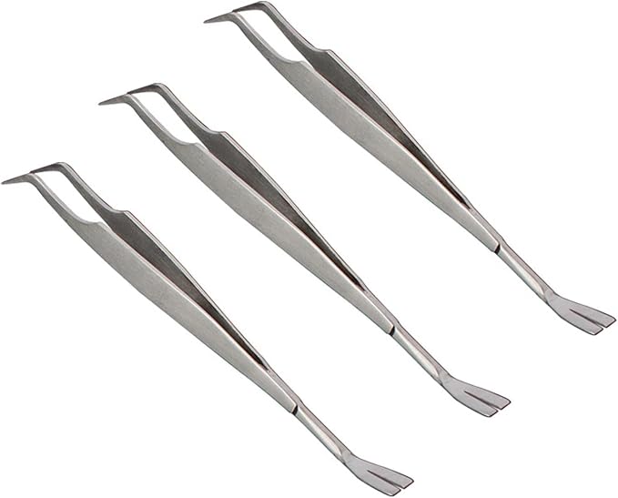 Silver 2 in 1 Tick Removal Tool for Pets,Stainless Steel Professional Tick Tweezers Ticks Remover for Dogs, Cats and Humans,Flea and Tick Control,Tick Remover Tools