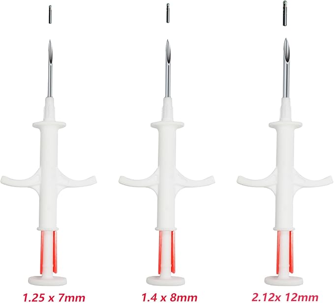 Microchip for Dogs and Cats (60, 1.25 mm Dia, 7 mm Length, 16 Gauge)