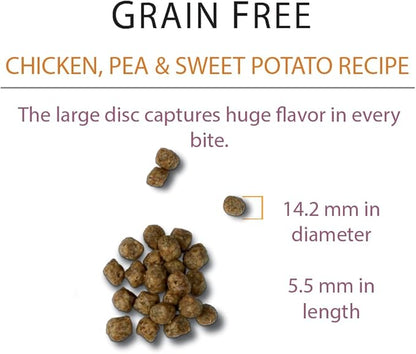 Chicken Soup for the Soul Pet Food Grain-Free Dry All Stages Dog Food, Chicken, Pea & Sweet Potato Recipe, 10 Pound Bag Soy, Corn & Wheat Free, No Artificial Flavors or Preservatives