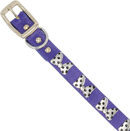 Buckle-Down Dog Collar, Disney, Minnie Mouse Bow with Dots Charms, Extra Large 18 to 24 Inch Length 1.15 Inches Wide