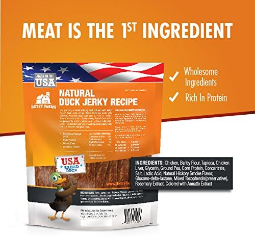 Natural Duck Jerky Recipe Dog Treats- Duck Jerky Dog Treats, 24 Oz