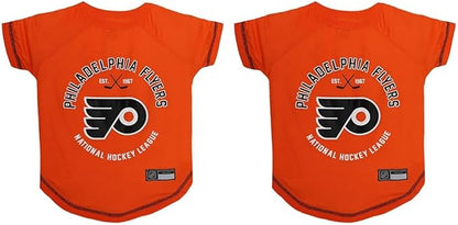 Pets First NHL Philadelphia Flyers Tee Shirt for Dogs & Cats, Small. - are You A Hockey Fan? Let Your Pet Be an NHL Fan Too! (Pack of 2)