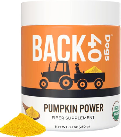 Pumpkin Powder for Dogs, Powdered Pumpkin for Dogs with Vitamins A, C & E, Fiber-Rich Vitamins for Optimal Pet Health, Combat Constipation, Dog Multivitamin for Digestive Health, 8.1 oz