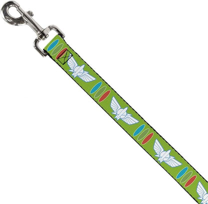Buckle-Down Dog Leash Toy Story Buzz Lightyear Bounding Space Ranger Logo Buttons Available In Different Lengths And Widths For Small Medium Large Dogs and Cats, 6 Feet Long - 1" Wide