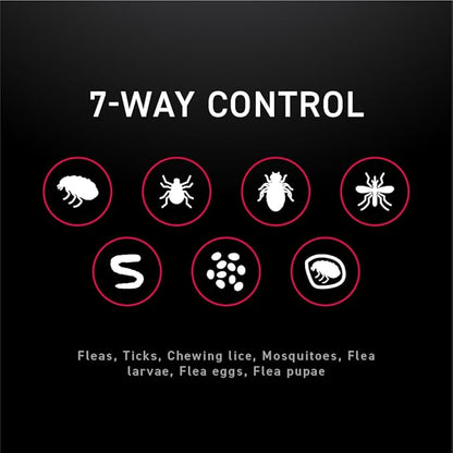 Flea and Tick Prevention for Dogs, Repellent, and Control, Fast Acting Waterproof Topical Drops for Extra-Large Dogs, 6 Monthly Doses