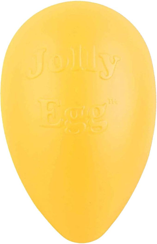 Jolly Pets Jolly Egg Dog Toy, 8 Inches/Medium, Yellow