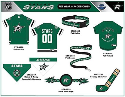 Pets First NHL Dallas Stars Tee Shirt for Dogs & Cats, Medium. - are You A Hockey Fan? Let Your Pet Be an NHL Fan Too!