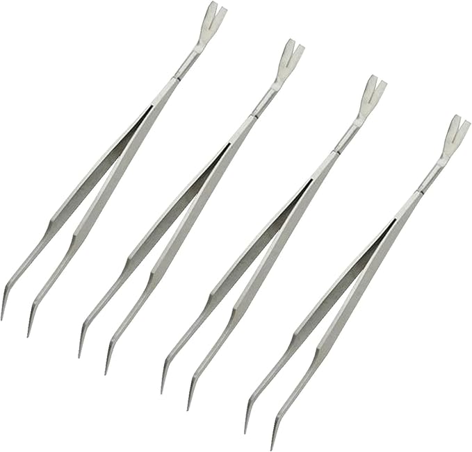 Silver 2 in 1 Tick Removal Tool for Pets,Stainless Steel Professional Tick Tweezers Ticks Remover for Dogs, Cats and Humans,Flea and Tick Control,Tick Remover Tools