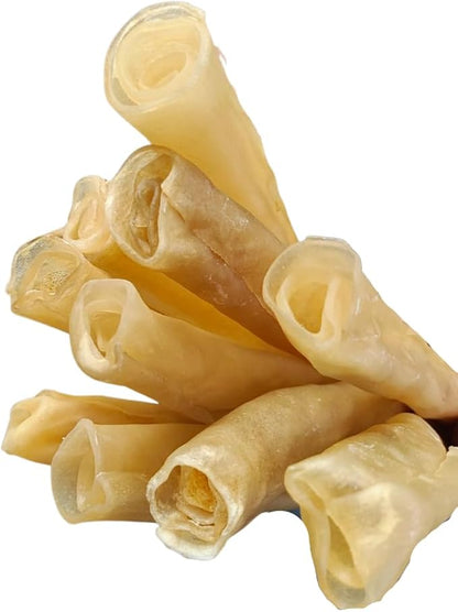 Amazing Dog Treats - Large Collagen Stick - (6 Inch - 8 Count) - Collagen Beef Cheek Rolls for Dogs - 100% Pure Collagen Sticks for Dogs - No Hide Bones for Dogs
