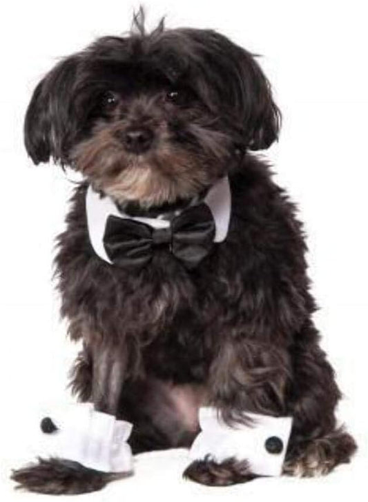 Rubie's Bowtie and Cuff Set Pet Accessories, Medium/Large