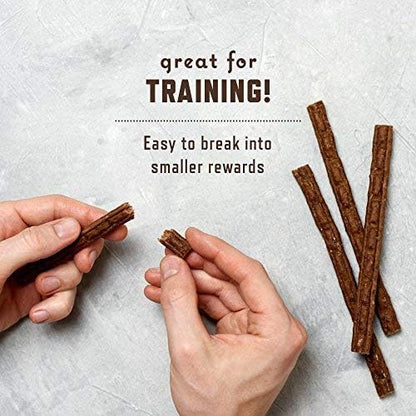 Rocco & Roxie Supply Co. - Jerky Dog Treats - Puppy Supplies - Healthy Treats for Potty Training - High Value Real Meat Slow Roasted Snacks for Small, Medium & Large Dogs & Puppies - Soft Chews