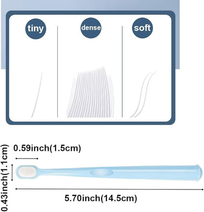 Small Dog Toothbrush, Extra Soft Cat Toothbrush Dental, Easy Teeth Cleaning Head, Pet Deep Clean Dense Brush, Safe and Effective Oral Care, Brush Away Bad Breath, Easy to Handle, 3 Pack