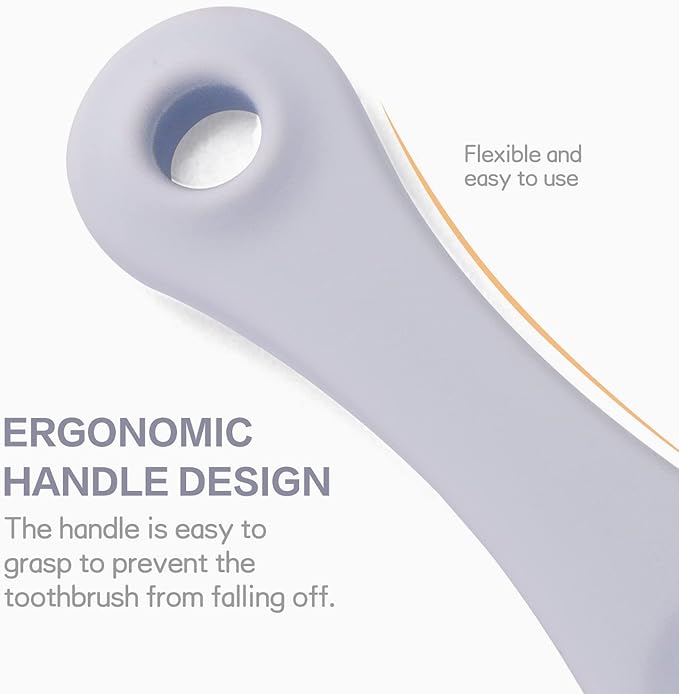 CONSIO 4Pcs Dog Finger Toothbrush, Use Food Grade Silicone,Easy Teeth Cleaning, Dental Care for Puppies, Cats and Small Pets