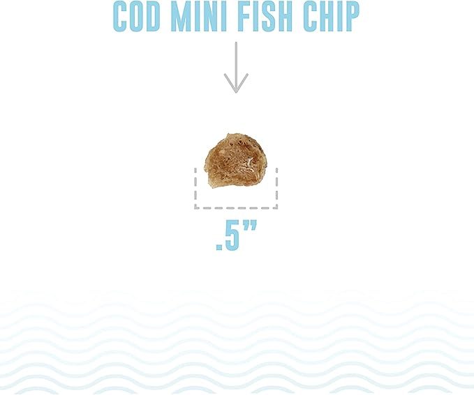 Icelandic+ Mini Fish Chips: Cod 9oz - Dog Treats, for Training & Small Dogs, 2 Ingredient Air-Dried Crunchy Chips