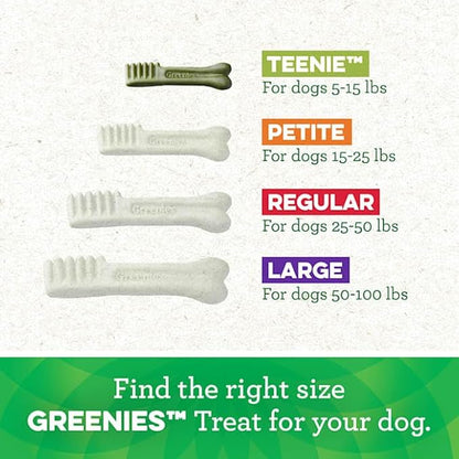 Greenies Teenie Natural Sweet Potato Flavor Dental Dog Treats, 12 oz., Count of 43