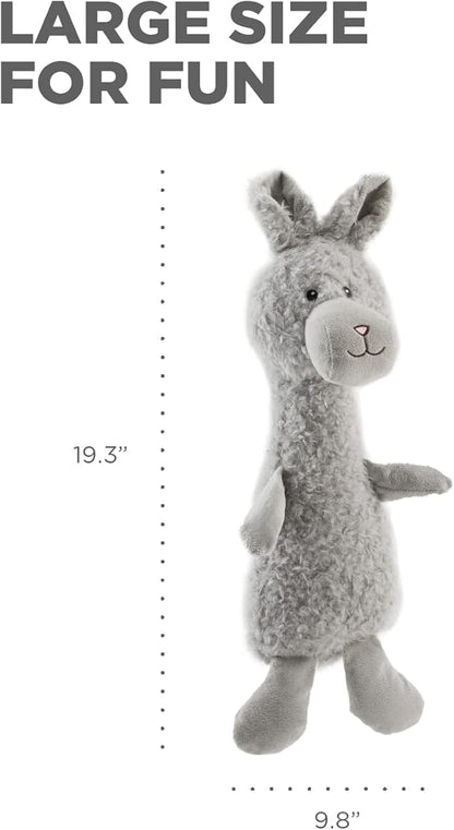 Charming Pet Scruffles Bunny Plush Squeaky Dog Toy, Large