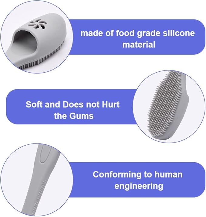 3Pcs Small Dog Toothbrush, Dog Finger Toothbrush, Easily Clean Teeth Dirt, Food Grade Silicone Dog Tooth Brush