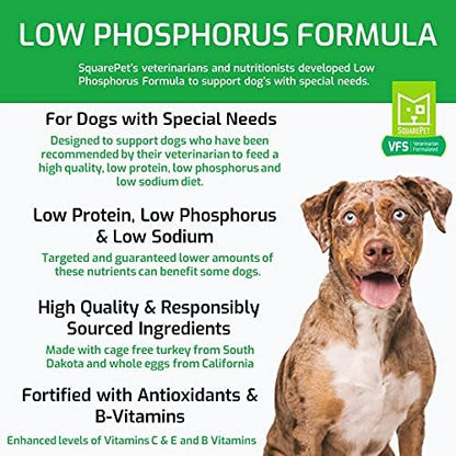 VFS Low Phosphorus Formula Special Needs Dry Dog Food Made with Cage Free Turkey and Whole Eggs 4.4lb