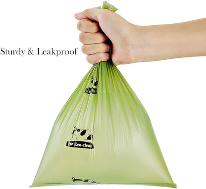 ECO-CLEAN Poop Bags Biodegradable, 16 Rolls/240 Bags, Dog Waste Bags, Unscented, Leak-Proof, Easy Tear- Off