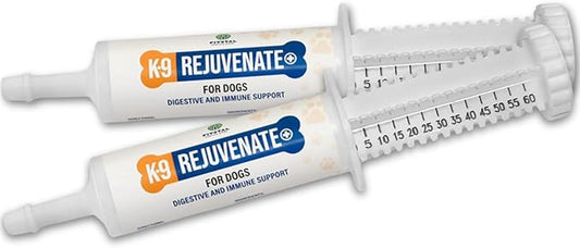 K9 Rejuvenate+ Canine Oral Paste (60g Oral Syringe, Pack of 2) Digestive and Immune Support for Dogs - Dog Supplements for Digestion