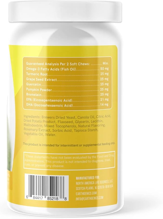 Premium Dog Allergy Support Supplement with Natural Ingredients – Advanced Pet Allergy Relief for Dog Immunity Support and Respiratory Health – 90 Dog Chews