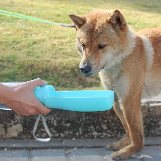 Foldable Dog Water Bottle,Portable Dog Water Dispenser,Outdoor Pet Water Bottle for Dog,Cat,Rabbti,Puppy and other Small Animal for Walking,Hiking,Travel.Dishwasher Safe,Puppy Accessories