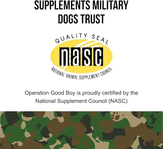 Operation Good Boy - SRE: Hip and Joint Supplement for Pets - 90 Count Soft Chews - 12.7oz - Made Natural Ingredients - Veteran Owned
