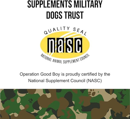 Operation Good Boy - SRE: Hip and Joint Supplement for Pets - 90 Count Soft Chews - 12.7oz - Made Natural Ingredients - Veteran Owned
