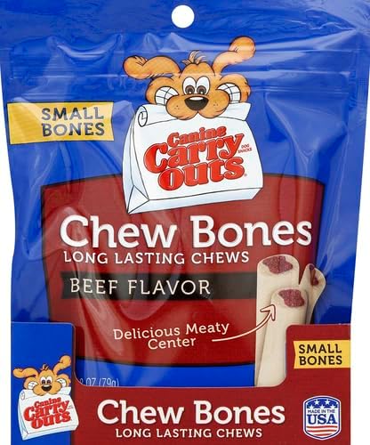 Canine Carry Outs Chew Bones Beef Flavor Dog Snacks, 2.8 oz
