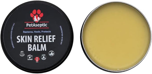 Skin Relief Balm Topical Skin Treatment for Dogs | Helps with Cuts, Burns, Rashes, Wounds, Dry Itchy Skin, Hot Spots, & Irritated Skin | Helps Restore, Heal, & Protect Skin | 2oz Tin