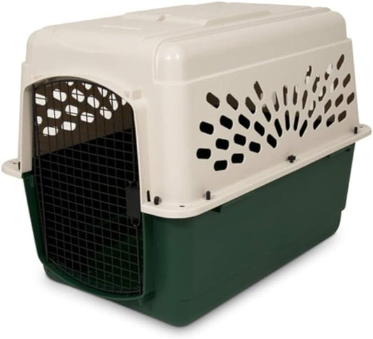 Petmate Ruffmaxx Dog Kennel Pet Carrier & Crate 28" (20-30 Lb), Outdoor and Indoor for Large, Medium, and Small Dogs - Made from Durable Recycled Material w/ 360-Degree Ventilation, Made in USA