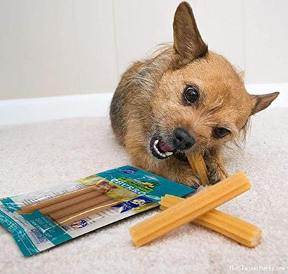 yaky CHURRO Himalaya Cheese Treats | Lactose Free | Gluten Free | Grain Free | USA MADE | for All Breeds | 4 CHURROs per Pouch | Original Cheese Flavor