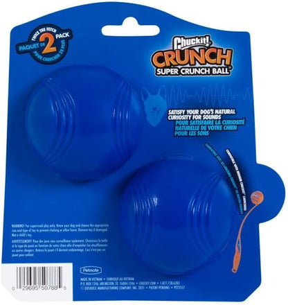 Chuckit! Crunch Ball Dog Toy, Medium (Pack of 2)