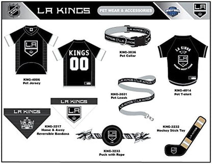 Pets First NHL Los Angeles Kings Leash for Dogs & Cats, Medium. - Walk Cute & Stylish! The Ultimate Hockey Fan Leash!, medium (4 ft long x 0.62 in width) (KNG-3031-MD)